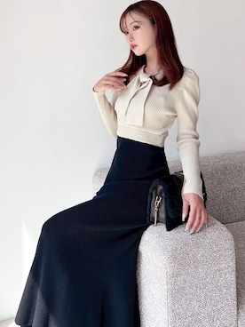 「RESEXXY（リゼクシー）のアイテム（ワンピース）」を使った、ERIKAさん（レディース・157cm）の秋コーディネート