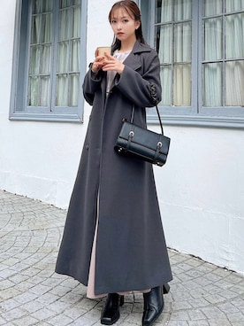 「RESEXXY（リゼクシー）のアイテム（その他アウター）」を使った、ERIKAさん（レディース・157cm）の秋コーディネート