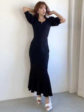 「RESEXXY（リゼクシー）のオープントゥパンプス（パンプス）」を使った、ERIKAさん（レディース・157cm）の冬コーディネート