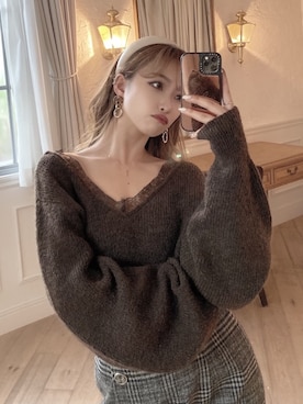 「RESEXXY（リゼクシー）のアイテム（その他ヘアアクセサリー）」を使った、ERIKAさん（レディース・157cm）の秋コーディネート