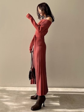 「RESEXXY（リゼクシー）のアイテム（その他アウター）」を使った、ERIKAさん（レディース・157cm）の秋コーディネート