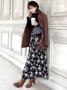 ERIKAさん（レディース・157cm）の秋コーディネート