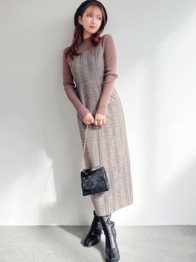 ERIKAさん（レディース・157cm）の冬コーディネート