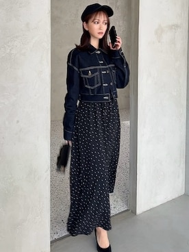 「RESEXXY（リゼクシー）のアイテム（シャツワンピース）」を使った、ERIKAさん（レディース・157cm）の冬コーディネート
