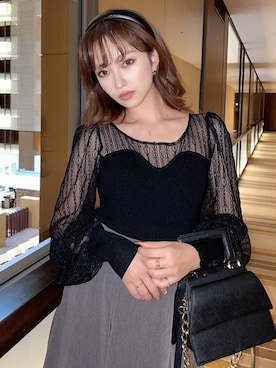 「RESEXXY（リゼクシー）のアイテム（その他ヘアアクセサリー）」を使った、ERIKAさん（レディース・157cm）の冬コーディネート