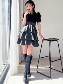 ボリュームフレアミニワンピース｜リゼクシー（RESEXXY）公式通販