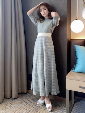 「RESEXXY（リゼクシー）のオープントゥパンプス（パンプス）」を使った、ERIKAさん（レディース・157cm）の春コーディネート