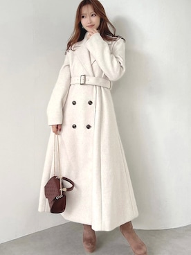 「RESEXXY（リゼクシー）のフェイクスエードショートブーツ（ブーツ）」を使った、ERIKAさん（レディース・157cm）の秋コーディネート