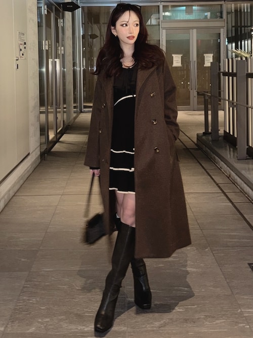 ラッフルデザインミニニットワンピース（ワンピース）｜RESEXXY