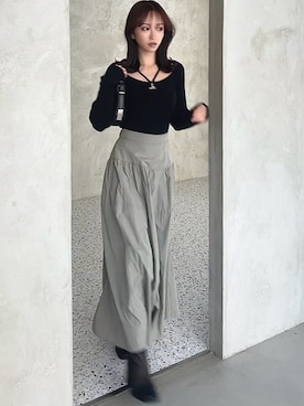 ERIKAさん（レディース・157cm）の冬コーディネート