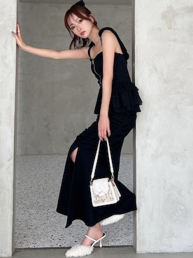 「アイテム（パンプス）」を使った、ERIKAさん（レディース・157cm）の夏コーディネート