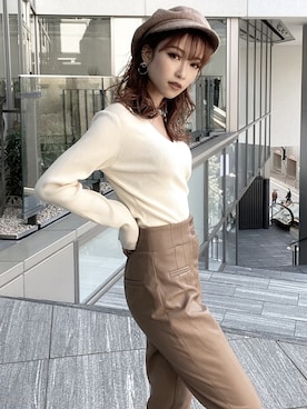 ERIKAさん（レディース・157cm）の冬コーディネート