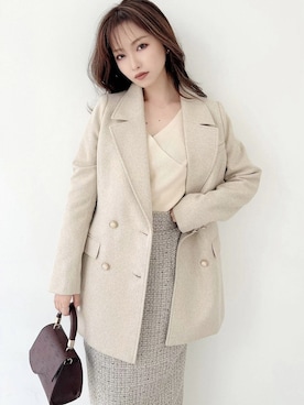 「RESEXXY（リゼクシー）のフェイクスエードショートブーツ（ブーツ）」を使った、ERIKAさん（レディース・157cm）の秋コーディネート