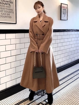 ERIKAさん（レディース・157cm）の冬コーディネート