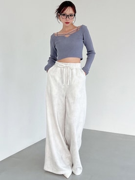 「RESEXXY（リゼクシー）のアイテム（その他パンツ）」を使った、ERIKAさん（レディース・157cm）の秋コーディネート