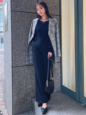 「RESEXXY（リゼクシー）のアイテム（その他パンツ）」を使った、ERIKAさん（レディース・157cm）の秋コーディネート