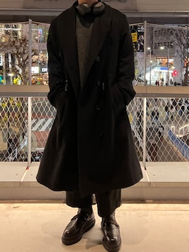 「Yohji Yamamoto（ヨウジヤマモト）のアイテム（ジャケット/アウター）」を使った、KYOMA  さん（メンズ・171cm）の春コーディネート