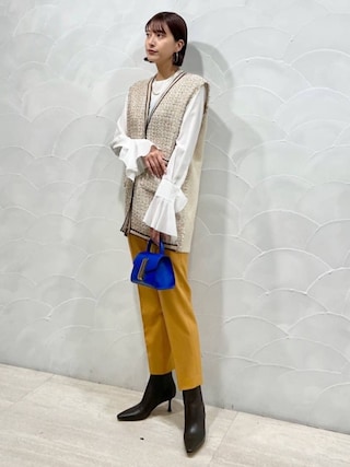 BALLSEY（ボールジィ）の「ニットコンビツイード Vネックジレ（ベスト