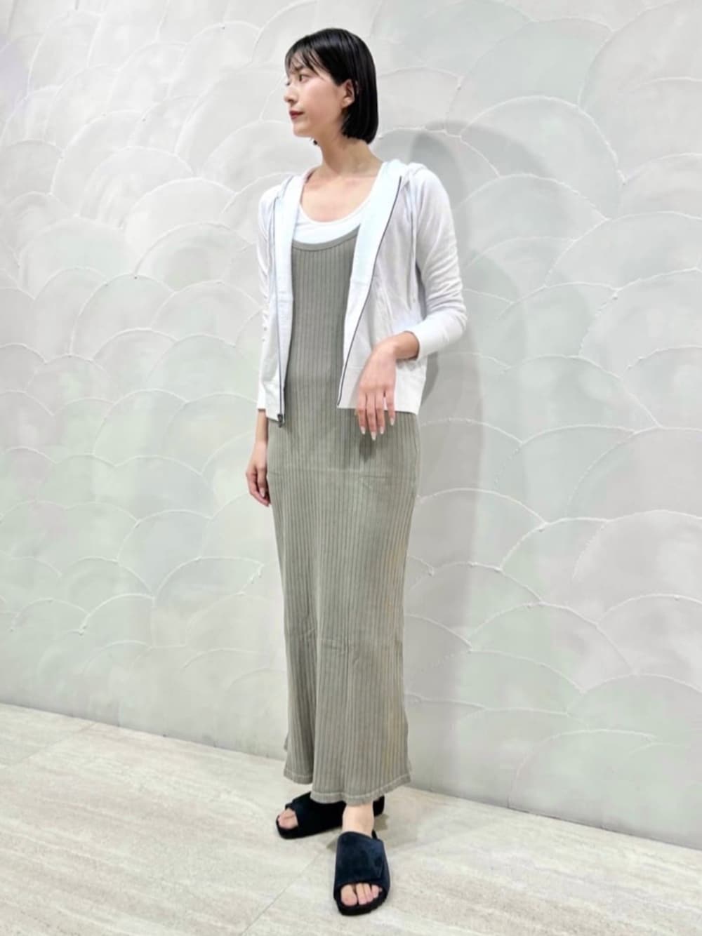 JAMES PERSE ジェームスパース コットンリブ タンク ロングワンピース JAMES PERSE ジェームスパース コットンリブ タンク ロング
