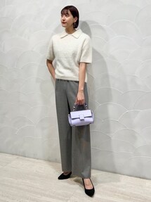 DES PRES デプレ ニット フォックスカシミヤ ポロカラープルオーバー DES PRES（デ・プレ）の「□フォックスカシミヤ ポロカラープル