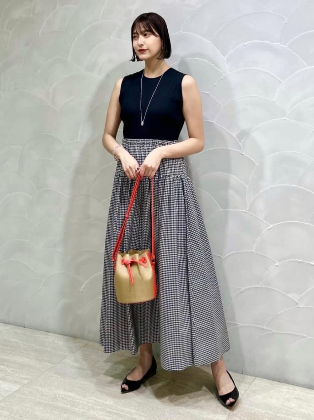 BALLSEY（ボールジィ）の「マテリアルコンビ ノースリーブワンピース