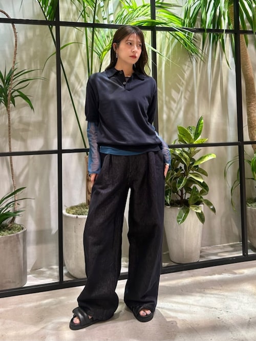 【最終価格】CABaN コットン ポロニットプルオーバー コットン ポロニットプルオーバー（ニット/セーター）｜CABaN