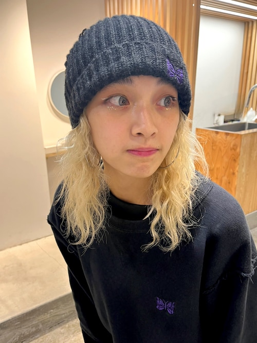 Needles ニードルス ニット帽 ビーニー 白 Needles ニードルス ニット帽 ビーニー 白 NEEDLES【ニードルズ