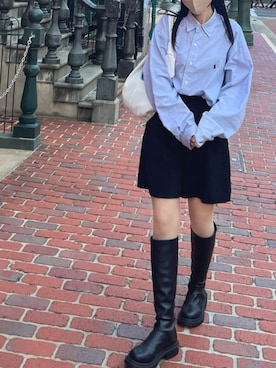 n a n aさんの「ハイウエストショートパンツ」を使ったコーディネート