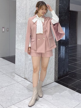 「ダズリン」｜「アイテム（ジャケット/アウター）」を使った、mahoさん（レディース・155cm）の秋コーディネート