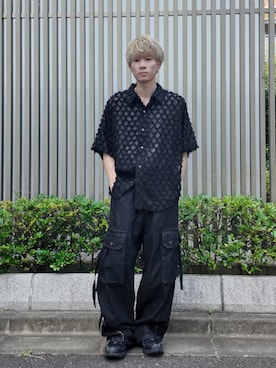 「アイテム（タンクトップ）」を使った、おつめさん（メンズ・169cm）の夏コーディネート