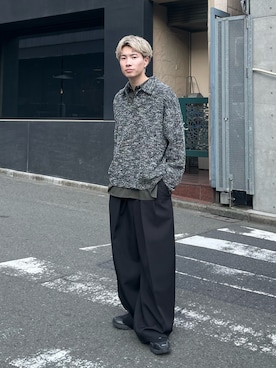 「CASPER JOHN（キャスパージョン）のアイテム」を使った、おつめさん（メンズ・169cm）の冬コーディネート