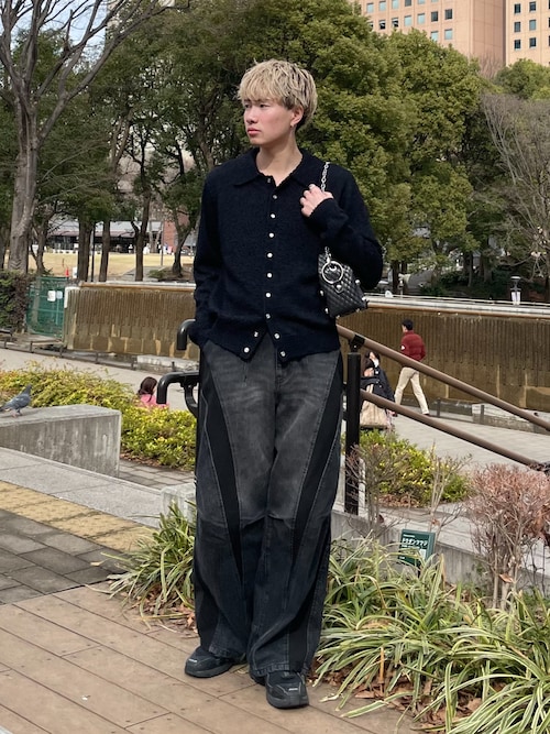 Ripstop docking denim pants / リップストップドッキングデニムパンツ