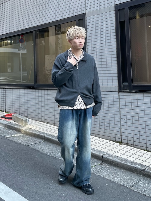 Leopard knit shirts/レオパードニットシャツ（シャツ/ブラウス