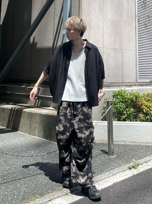 Waffle layered tank top/ワッフルレイヤードタンクトップ