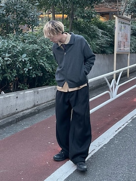 「CASPER JOHN（キャスパージョン）のアイテム」を使った、おつめさん（メンズ・169cm）の冬コーディネート