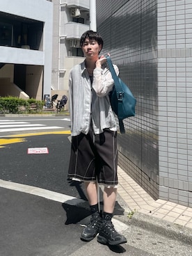 「cii（シー）のアイテム」を使った、おつめさん（メンズ・169cm）の夏コーディネート