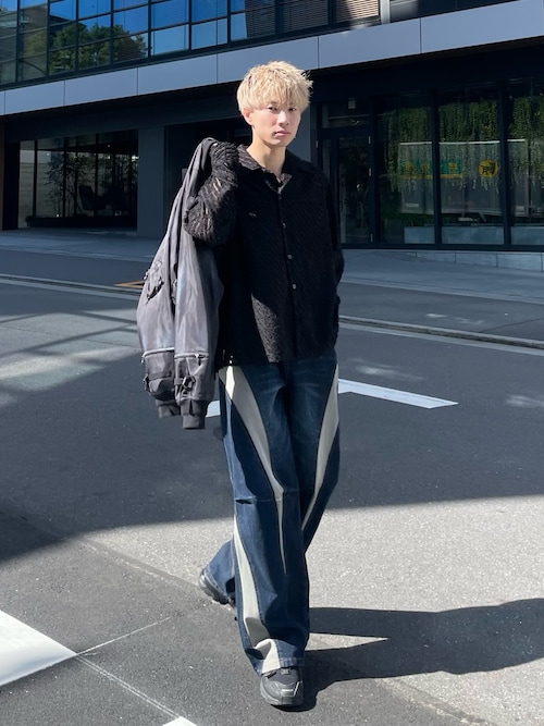 Ripstop docking denim pants / リップストップドッキングデニムパンツ