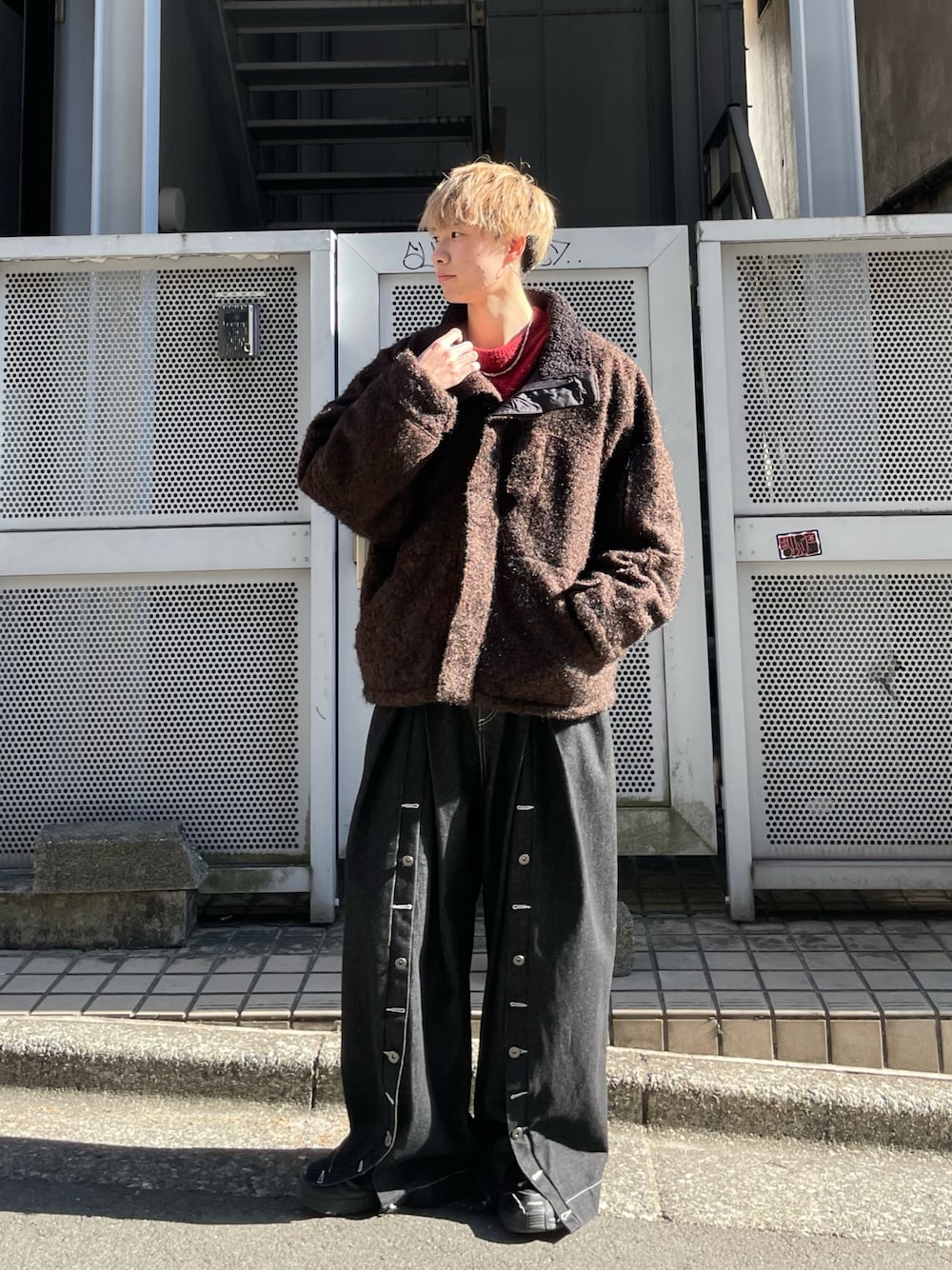 CASPER JOHN（キャスパージョン）の「High neck boucle blouson
