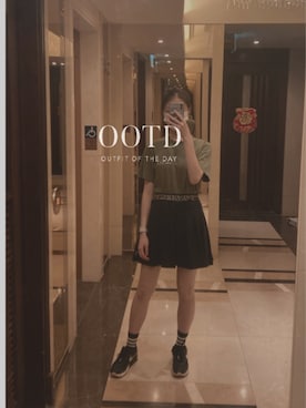 「iT（イット）のアイテム」を使った、quincyootddddさん（レディース・165cm）の夏コーディネート