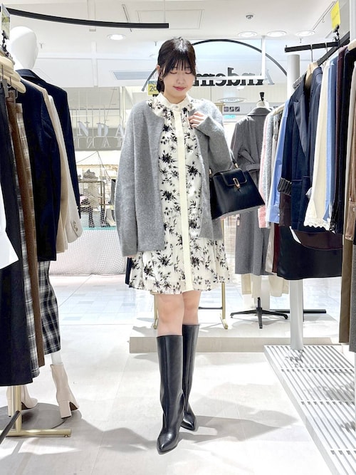 【洗える】CNラクーンコンミドルカーディガン491271