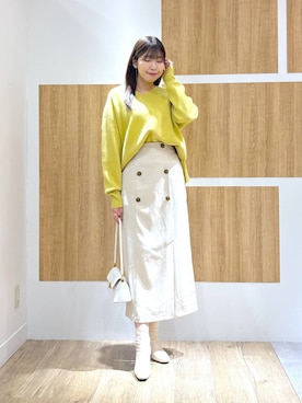 「Andemiu（アンデミュウ）のアイテム（ブーツ）」を使った、andemiu_mizukiさん（レディース・170cm）の冬コーディネート