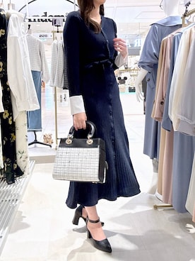 「Andemiu（アンデミュウ）のアイテム（バッグ）」を使った、andemiu_mizukiさん（レディース・170cm）の春コーディネート