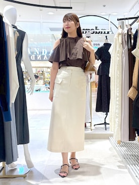 「アイテム（チャーム）」を使った、andemiu_mizukiさん（レディース・170cm）の夏コーディネート