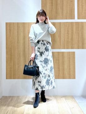 「Andemiu（アンデミュウ）のアイテム（ブーツ）」を使った、andemiu_mizukiさん（レディース・170cm）の秋コーディネート
