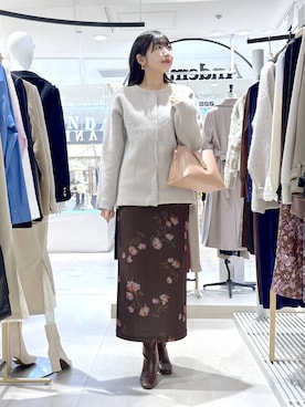 「Andemiu（アンデミュウ）のアイテム」を使った、andemiu_mizukiさん（レディース・170cm）の秋コーディネート