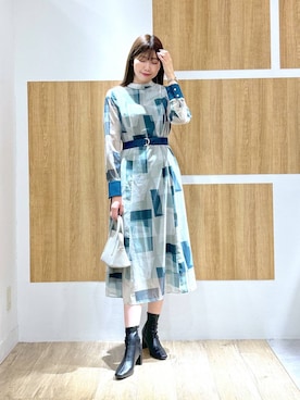 「Andemiu（アンデミュウ）のアイテム（ブーツ）」を使った、andemiu_mizukiさん（レディース・170cm）の秋コーディネート