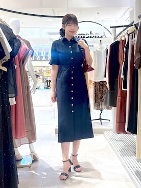 「アイテム（ヘアアクセサリー）」を使った、andemiu_mizukiさん（レディース・170cm）の夏コーディネート