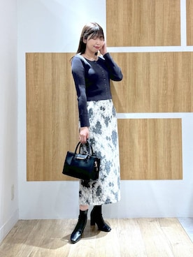 「Andemiu（アンデミュウ）のアイテム（ブーツ）」を使った、andemiu_mizukiさん（レディース・170cm）の秋コーディネート