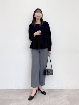 「Andemiu（アンデミュウ）のアイテム（バッグ）」を使った、andemiu_mizukiさん（レディース・170cm）の冬コーディネート