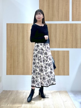 「Andemiu（アンデミュウ）のアイテム（ブーツ）」を使った、andemiu_mizukiさん（レディース・170cm）の秋コーディネート
